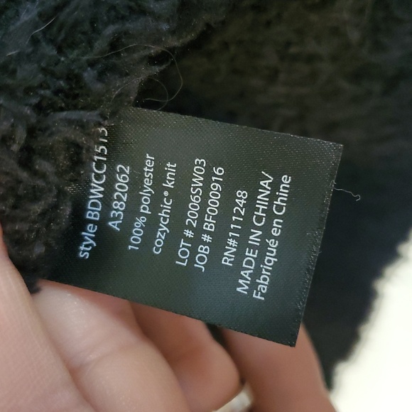 Barefoot Dreams Cozychic Boardwalk Fringe Cardigan Size Medium Black Soft Cozy - Picture 12 of 16